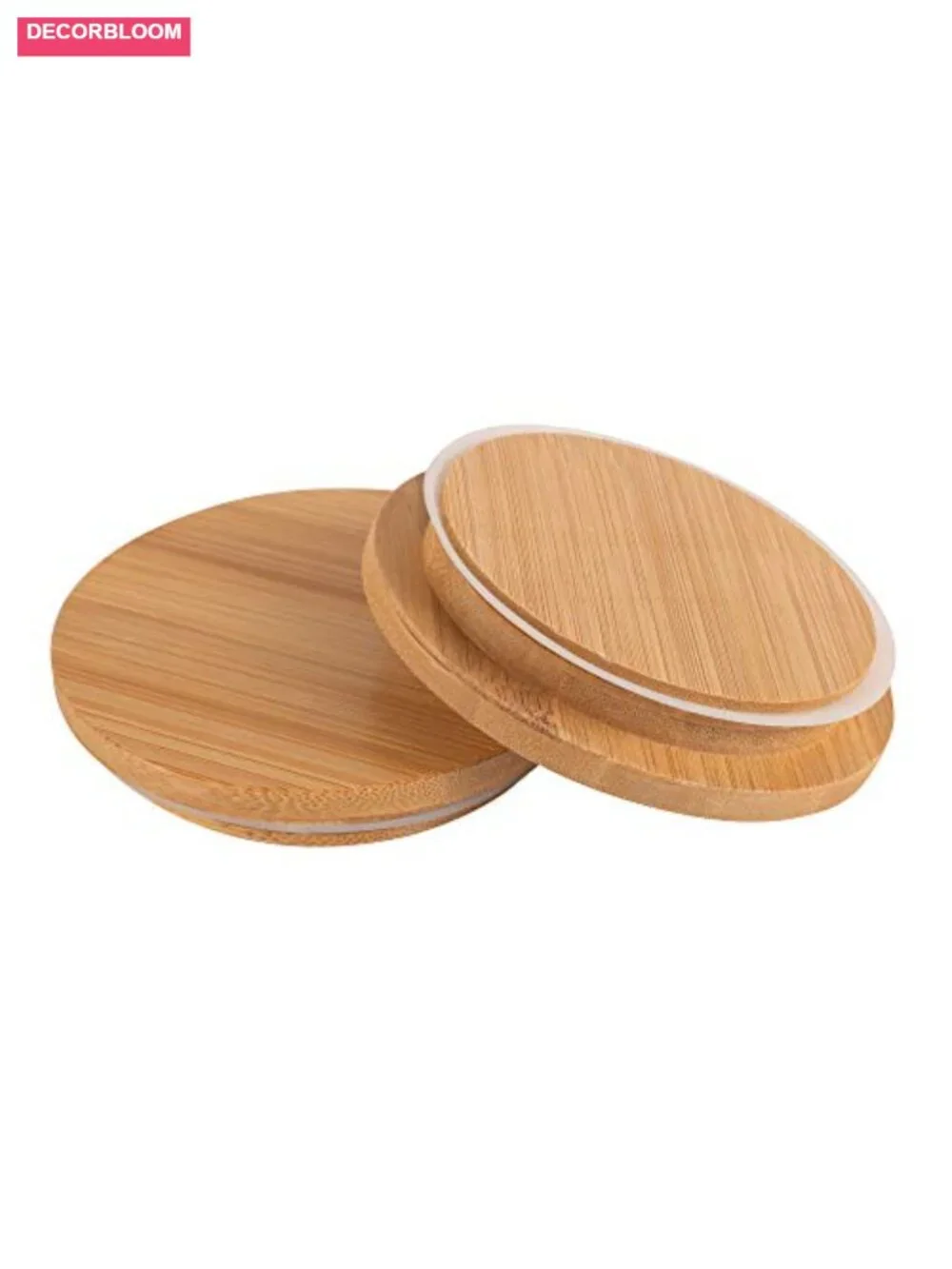 Set of 2 WECK 25.3oz Mold Jars with Wooden Lids, Eco-Friendly Canning Storage